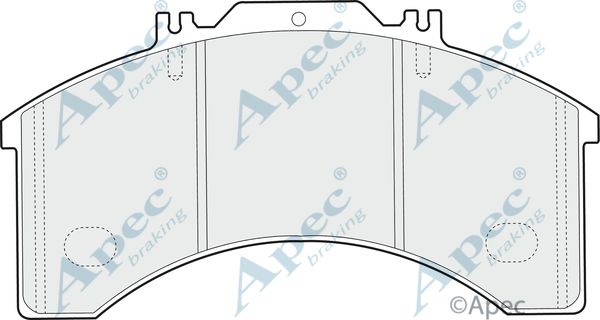APEC BRAKING Комплект тормозных колодок, дисковый тормоз PAD851